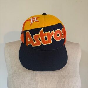 American Needle Houston Astros Fitted Hat 7 1/4 Copperstown Collection 1986 Vtg